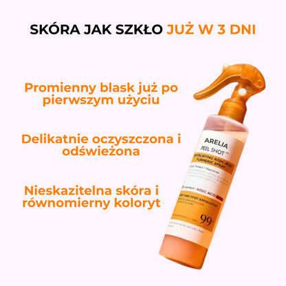Spray z Kurkumą i Kwasem Kojowym Arelia
